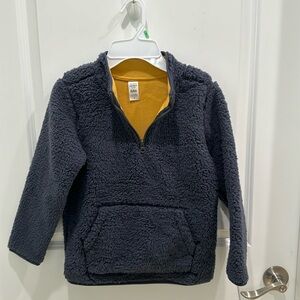 Boys Blue carters fuzzy 3/4 zip jacket size 8.